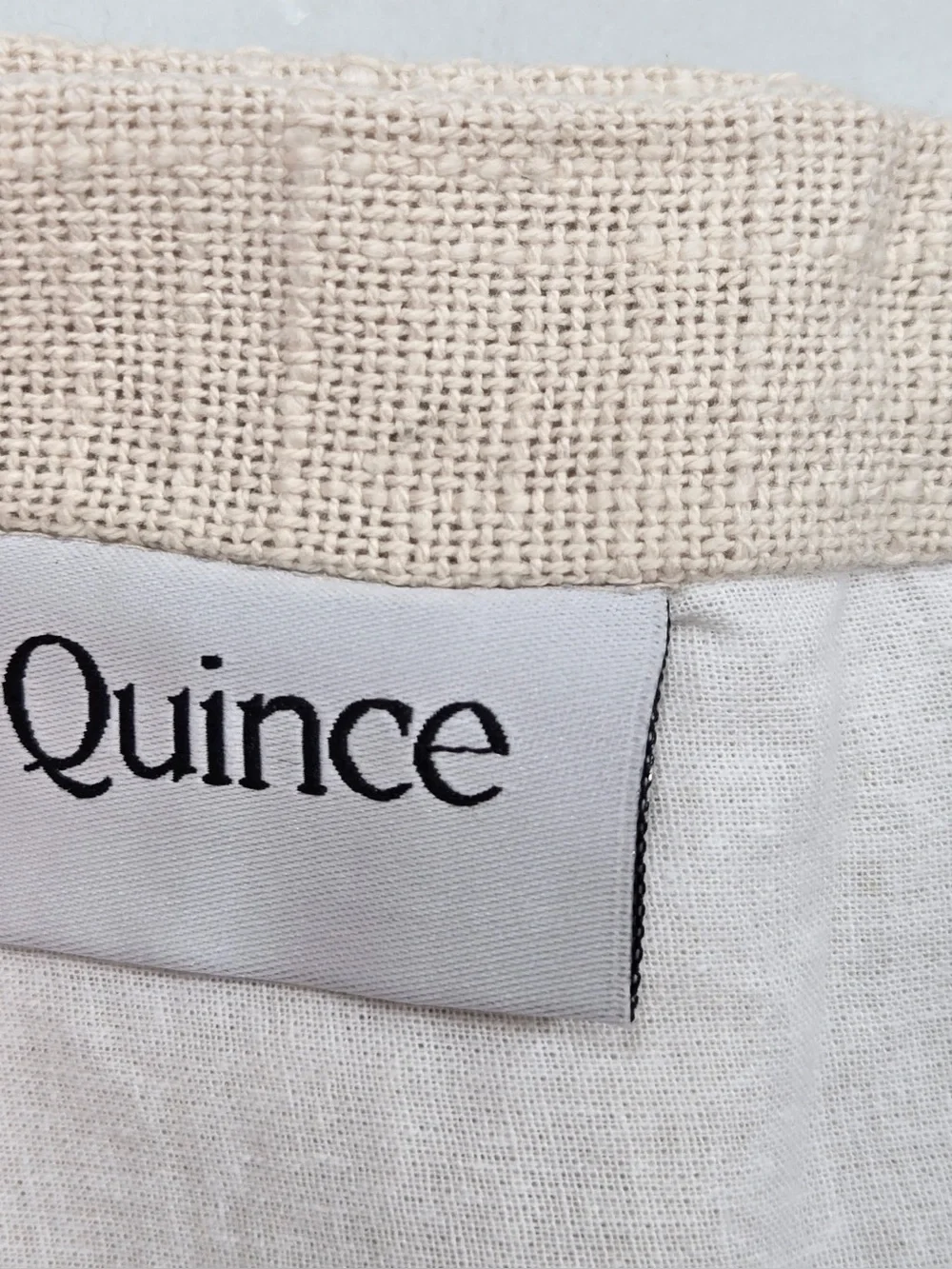 NWT QUINCE Set Of 2 48x108 Cotton Slub Curtains Natural 0894
